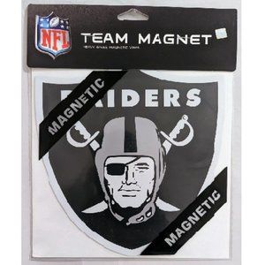 🏈🆕 LAS VEGAS RAIDERS TEAM LOGO AUTO MAGNET - 8 INCH - NFL - MEN